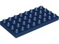 Duplo Plate 4 x 8 in Dark Blue