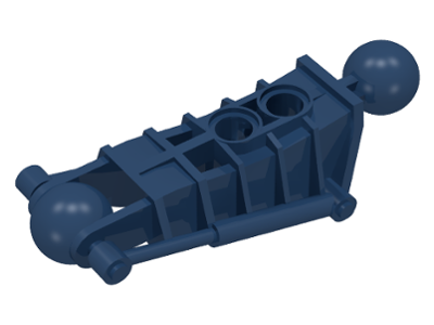 Large Figure Skeletal, Limb, with 2 Ball Joints (Toa Metru) in Dark Blue