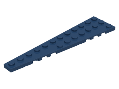 Wedge Plate 12 x 3 Left in Dark Blue