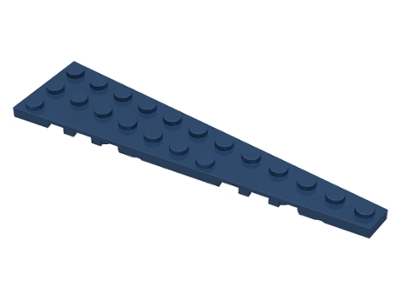 Wedge Plate 12 x 3 Right in Dark Blue