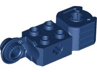 Technic Brick Special 2 x 2 with Axle Hole, Rotation Joint Ball Half [Vertical Side], Vertical Axle Hole End in Dark Blue