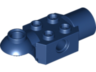 Technic Brick Special 2 x 2 with Pin Hole, Rotation Joint Ball Half [Horizontal Top], Rotation Joint Socket in Dark Blue