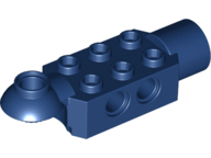 Technic Brick Special 2 x 3 with Pin Holes, Rotation Joint Ball Half [Horizontal Top], Rotation Joint Socket in Dark Blue