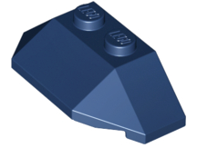 Brick Wedged, Sloped 45° 2 x 4 Triple in Dark Blue