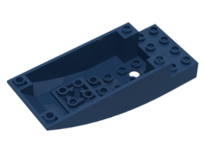 Aircraft Fuselage Curved 10 x 4 x 2 in Dark Blue