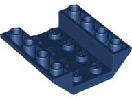 Brick Sloped Inverted 45° 4 x 4 Double with 4 x 2 Recessed in Dark Blue