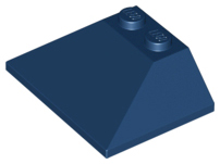 Brick Sloped 45° 3 x 4 Double / 33° in Dark Blue