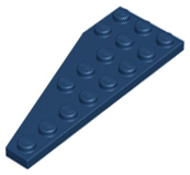 Wedge Plate 8 x 3, 22° Right in Dark Blue