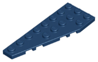 Wedge Plate 8 x 3, 22° Left in Dark Blue
