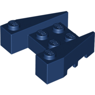 Brick Wedged 3 x 4 [Stud Notches] in Dark Blue