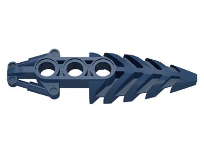 Large Figure Foot, with 3 Holes, Visorak in Dark Blue