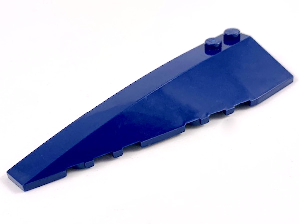Brick Wedged, Curved 10 x 3 Left in Dark Blue