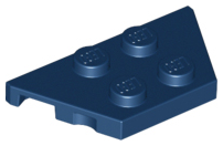 Wedge Plate 2 x 4 in Dark Blue