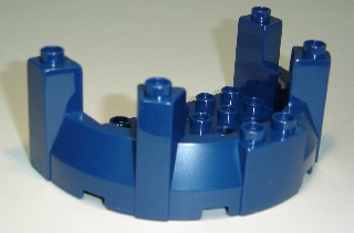 Duplo Building Turret Top - Castle in Dark Blue