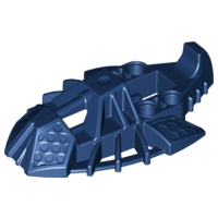 Large Figure Foot, Toa Inika Elliptical in Dark Blue