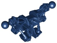 Large Figure Skeletal, Torso with 2 Ball Joints (Piraka) in Dark Blue
