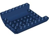 Brick Curved Inverted 8 x 8 x 2 Double in Dark Blue
