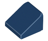 Brick Sloped 30° 1 x 1 x 2/3 (Cheese Slope) in Dark Blue