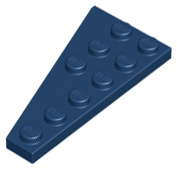 Wedge Plate 6 x 3 Right in Dark Blue