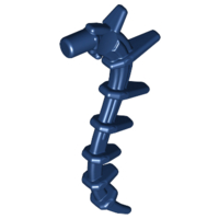 Plant / Creature Body Part, Vine / Tail / Tentacle / Bionicle Spine, Spiky in Dark Blue