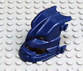 Large Figure Mask from Canister Lid (Piraka Vezok) - Set 8902 in Dark Blue