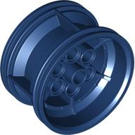 Wheel 43.2 x 26 Technic Racing Small with 6 Pinholes in Dark Blue