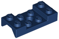 Wheel Arch, Mudguard 2 x 4 Studded with Hole in Dark Blue
