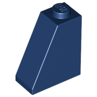 Brick Sloped 65° 2 x 1 x 2 in Dark Blue