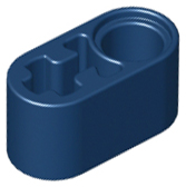 Technic Beam 1 x 2 Thick with Pin Hole and Axle Hole in Dark Blue