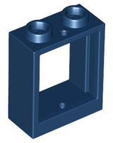 Window 1 x 2 x 2 Flat Front in Dark Blue