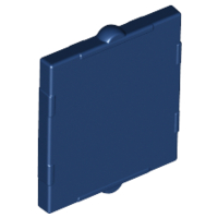 Glass for Window 1 x 2 x 2 Flat in Dark Blue