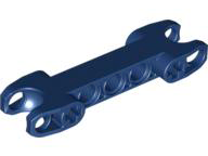 Technic Axle and Pin Connector 2 x 7 with Two Ball Joint Sockets [Squared Ends] in Dark Blue