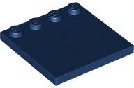 Plate Special 4 x 4, Studs on One Edge Plain] in Dark Blue