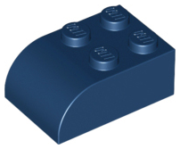 Brick Curved 2 x 3 in Dark Blue