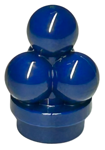 Food Ice Cream Scoops in Dark Blue