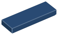 Tile 1 x 3 in Dark Blue