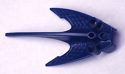 Large Figure Armor, Webbed Fin in Dark Blue