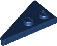 Wedge Plate 2 x 4 27° Right in Dark Blue