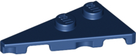 Wedge Plate 2 x 4 27° Left in Dark Blue