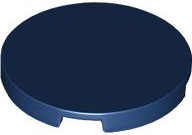 Tile Round 3 x 3 in Dark Blue