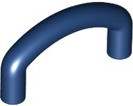 Bar, Curved U-Shape 2 x 3 in Dark Blue