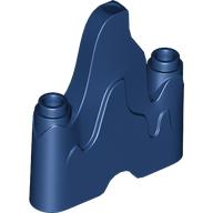 Rock / Ice / Flames, 1 x 4 with 2 Studs on the Edges in Dark Blue