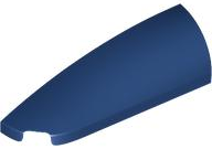 Brick Round, Curved Double 1 x 4 with Stud Notch Left in Dark Blue