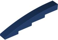 Brick Curved 1 x 8 x 1 2/3 in Dark Blue