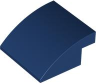 Brick Curved 4 x 4 x 1 2 / 3 in Dark Blue