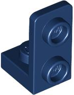 Bracket 1 x 1 - 1 x 2 Inverted in Dark Blue