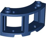 Window Round 3 x 3 x 2 in Dark Blue