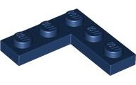 Plate 3 x 3 Corner in Dark Blue