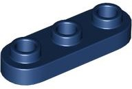 Plate Special 1 x 3 Rounded with 3 Open Studs in Dark Blue