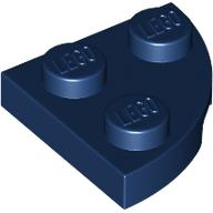 Plate Round Corner 2 x 2 in Dark Blue